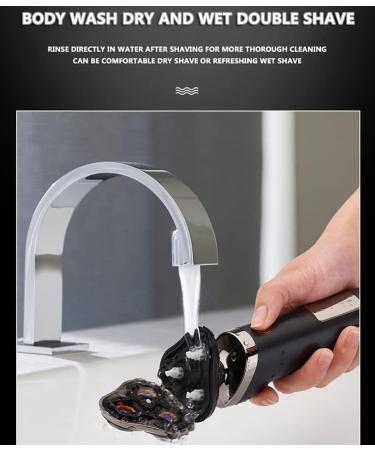 Buy GeRRiT Electric Razor for Men - Digital Display Waterproof USB Charging Shaver for Whole Body Grooming - Buy Online on GoSupps.com