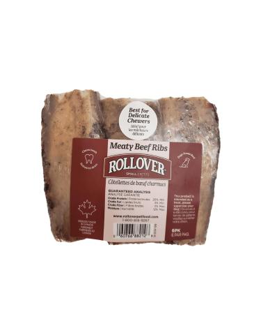 Rollover Small Meaty Beef Ribs - 6pk 6 Count (Pack of 1)