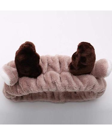 Demarkt White Shower Headband for Spa & Makeup - Antler Design Face Washing Accessory - Buy Online on GoSupps.com