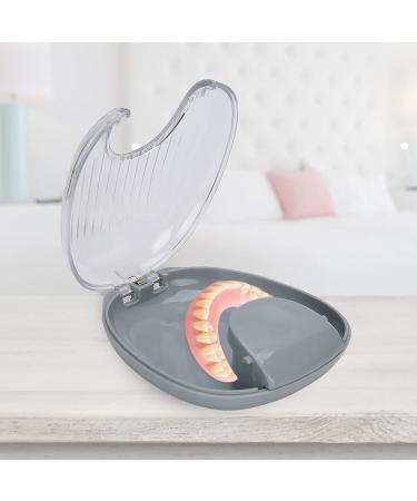 Portable Waterproof Case for Orthodontic Retainers - Mussel-Shaped Box with Pick-Hook | Keep Your Retainer Clean & Safe - Gray 4 - Buy Online on GoSupps.com