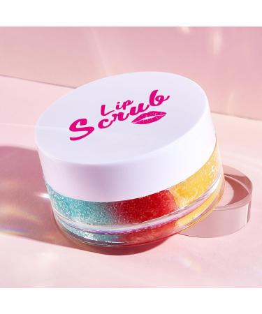 Tri-Color Lip Scrub Exfoliator 20g - Stay Smooth & Repair Cuticle Lock in Moisture Gentle Lip Exfoliator Scrub for Soft Lips Hydrating and Nourishing Perfect for Dry and Flaky Lips - Buy Online on GoSupps.com
