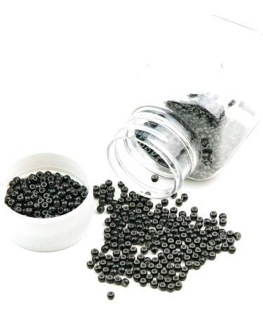KOCONI 1000 Pcs Nano Rings Silicone Lined 3mm Hair Extension Beads Micro Beads Silicone Lined Nano Beads Silicone Lined Nano Rings #1 Black Nano Silicone 1000 PCS #1 Black - Buy Online on GoSupps.com