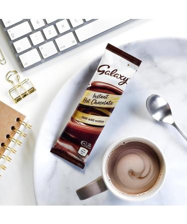 Galaxy Instant Hot Chocolate Sachet Drink Powder 25g Stick Commercial Pack of 24 Catering Hospitality Frothy Beverage with Welari Thank You Card (24pack) - Buy Online on GoSupps.com
