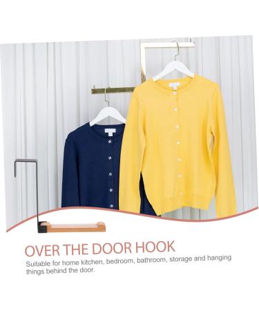 LABRIMP Over Door Coat Hook Door Hook Over Door Clothes Hanger Rack Coat Hooks Wall Mounted Wall Coat Hanger Over The Door 17.5X16CM Black - Buy Online on GoSupps.com