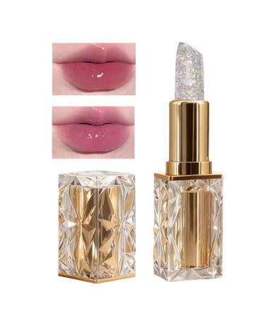 Color-Changing Lipstick - 3.5g Moisturizing Gel Lipstick Sheer Jelly-Like Color-Changing Balm | Long-Lasting Lip Gloss for Daytime Makeup