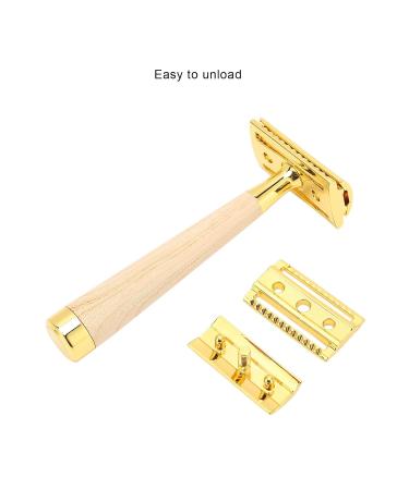 Buy Double Edge Safety Razor - Manual Shaver with Easy Grip & Non-Slip Design | Zinc Alloy Washable - Ideal for Home & Travel - Buy Online on GoSupps.com