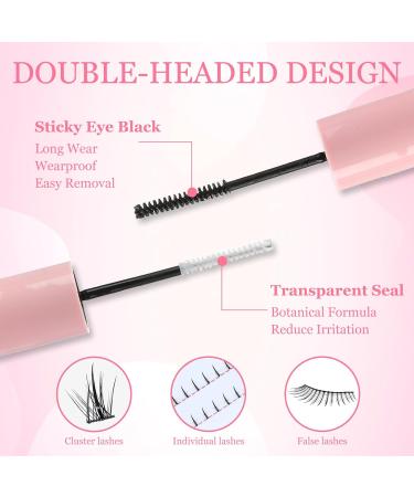 Lash Bond and Seal Cluster Eyelash Glue 2-in-1 - Waterproof & Latex-Free Adhesive for False Individual Cluster Lashes - Strong Hold & Sensitive Eyes Formula - Buy Online on GoSupps.com