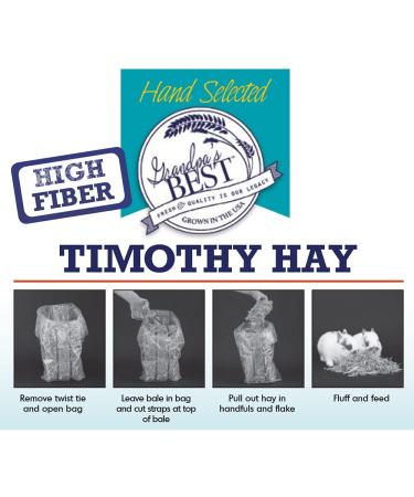 Grandpa's Best Timothy Hay Bale 10lb - Premium Quality for Small Pets - Buy Online on GoSupps.com