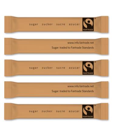 Sugar sticks FAIRTRADE 1000 sticks filled with 3.5g brown CANE SUGAR