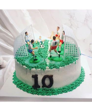 9Pcs Football/Soccer Toppers for Cake and Cupcakes Attractive Processed Cake Toppers for Sports Theme Baby Shower Party Supplies Cake Toppers Decorations - Buy Online on GoSupps.com