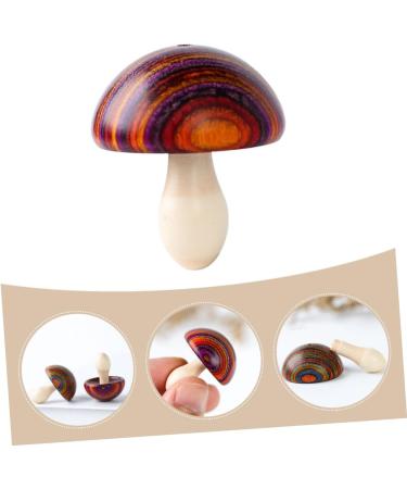 TEHAUX 4pcs Colorful Mushroom Wood Carving Keychains Outdoor Accessories Keychain Pendant Crafts Automatic - Buy Online on GoSupps.com
