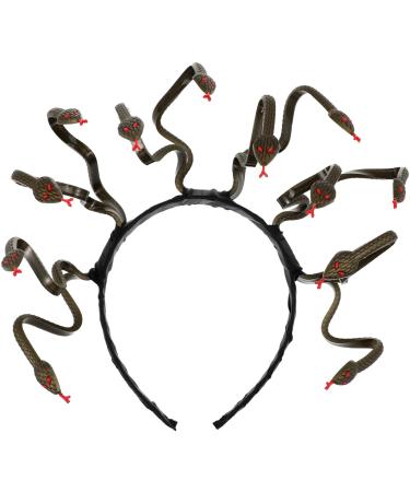 LIFKOME Medusa Snake Headband Greek Headband Medusa Headpiece Hairband for Carnival Masquerade Halloween Cosplay Costume