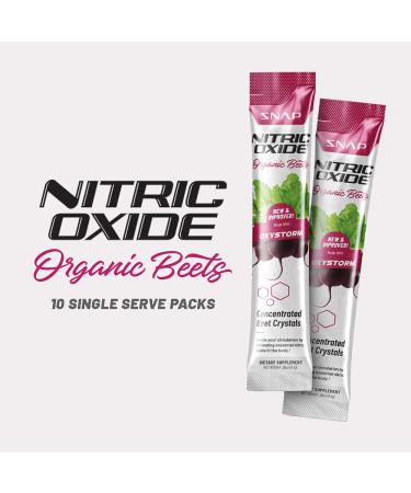 Snap Supplements Nitric Oxide Organic Beet Root Powder - 10 Convenient Single Serve Packs for Natural Energy On-The-Go, Blood Pressure & Heart Health Support - Buy Online on GoSupps.com