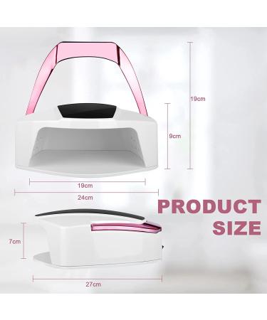 96w Rechargeable UV Nail Lamp | Cordless LED Light for Gel Nails | Portable Handle, Auto Sensor & 4 Timers | Professional Nail Curing Tool - Buy Online on GoSupps.com