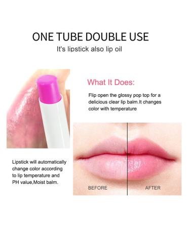 Buy 3 Pcs Color Changing Lipstick Set - Strawberry Peach Cherry Tinted Lip Balm for Women | Long Lasting & Moisturizing Lip Makeup - International Shipping Available - Buy Online on GoSupps.com