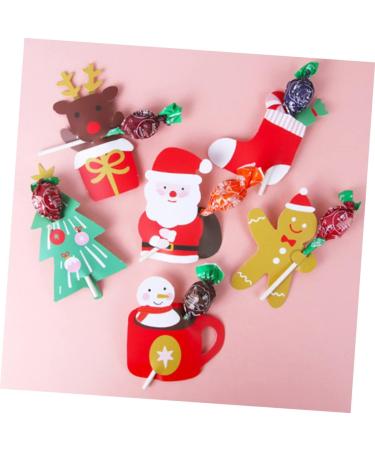 Alipis 156 Pcs Candy Wrapper Cards Holiday Lollipop Sticks Candy Gift Package Reindeer Lollipop Holder Christmas Lollipop Cards Lollipop Paper Cards Cute Holiday Items 300g Coated Paper As Shownx2pcs 25.4X19.4CMx2pcs - Buy Online on GoSupps.com