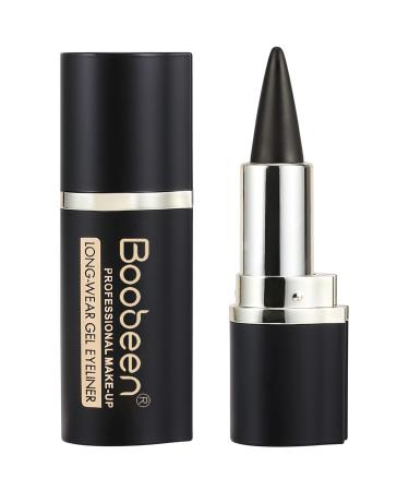 Boobeen Eyeliner Pencil - Black Eyeliner Pen Gel - Quick Drying Formula Eye Liner - Waterproof Smudge-proof All Day Eyeliner Makeup - Long Lasting Create Statement Eye Look (Dark grey)