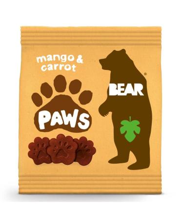 Bear Pure Fruit & Veg Paws Mango & Carrot Bars 12+ Months 5x20g