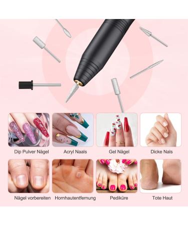Weyi Nail Miller - Electric Nail File for Gel & Acrylic Nails 20 000 RPM USB Adjustable Speed 11-in-1 Manicure Pedicure Set Professional Quality - International Shipping Available - Buy Online on GoSupps.com