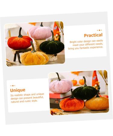 Zerodeko Fabric Pumpkin Ornament Decor Simulation Realistic Pumpkin Faux Pumpkin Artificial Realistic Pumpkin Fall Harvest Fake Pumpkin False Pumpkin Pp Cotton Reward Autumn Pink 18X17CM - Buy Online on GoSupps.com