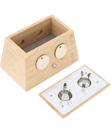 Moxibustion Box - 2 Holes Bamboo Moxa Tool for Pain Relief & Healthcare | Moxa Stick Holder - Buy Online on GoSupps.com