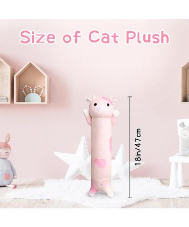 Desdfcer Long Cow Pillow - 47cm Cute Strawberry Stuffed Plushie for Kids Gifts - Home Car Decoration - Pink - Buy Online on GoSupps.com
