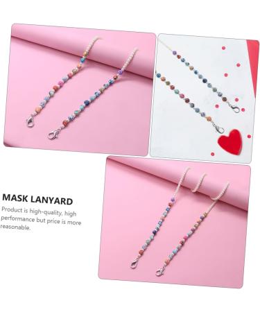 Buy Healeved 6 Pcs Anti-Drop Chain Shot Glasses Necklace - Stylish Face Mask Glasses Frame & Lanyard with Artificial Pearl | International Shipping Available - Buy Online on GoSupps.com