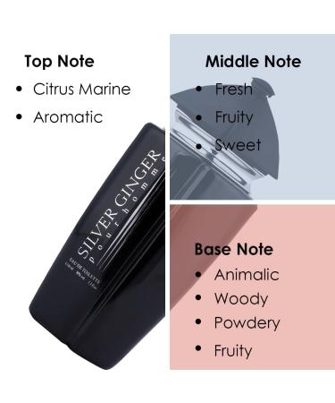 Silver Ginger Long Lasting Men Perfume Aquatic Fresh & Woody Soothing Fragrance | 100ml - Buy Online on GoSupps.com