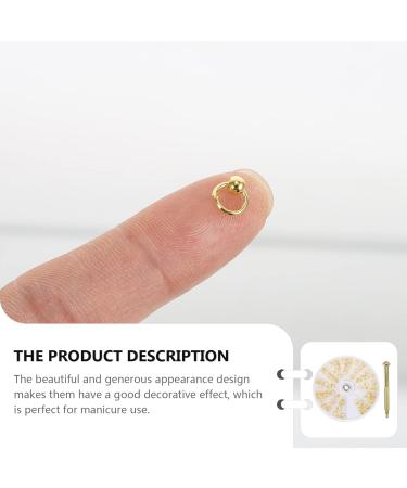 Beatifufu 1 Set Nail Charm Accessories Rhinestone Embellishments Jump Rings Nail Pendants Open Jump Rings Nail Tech Accessories Nail Art Pendant Girls Rings Nail Supplies 3d Alloy - Buy Online on GoSupps.com