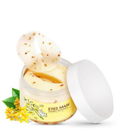 Yikimira Gold Osmanthu's collagen eye mask anti-swelling anti-aging dark circle moisturizing eye mask 80 pieces/bottle (gold osmanthus)