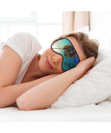 Beach Coconut Sunshine Eye Mask | Soft Adjustable Comfort for Men & Women | International Shipping Available - Buy Online on GoSupps.com