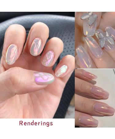 Chrome Nail Powder - Metallic Mirror Effect Pigment for Aurora Glitter Manicure | 6 Grids - Buy Online on GoSupps.com