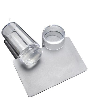 Warm girl 1 set nail art stamping plates jelly stamper and scratch transparently soft clear nail stamping manicure print DIY creative nail art tools accessories