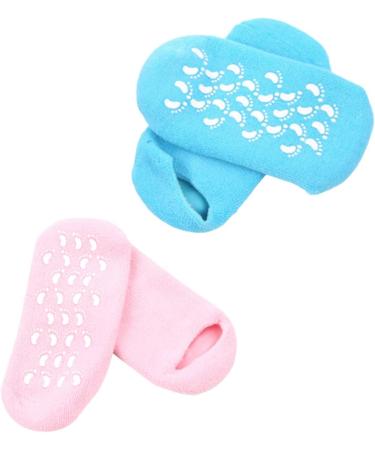 FRCOLOR 2 Pairs Women Socks Pain Socks Moisture Stocking Dry Features Socks for Women Ladies Booties Womens Socks Skin Repair Silicone Hydrating Socks spa Socks moisturizing Miss sap - Buy Online on GoSupps.com