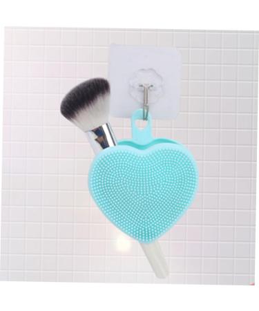 Handheld Facial Cleansing Brush Silicone Face Scrubber Heart Shaped Face Brush Manual Exfoliating Brush Double Side Face Brush Facial Exfoliator Heart-shaped Silica Gel Washbasin 9.8x8.4cm - Buy Online on GoSupps.com