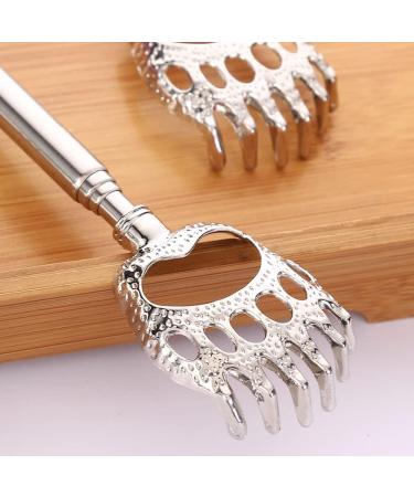 ROXNVM Back Scratchers - 2-Piece Stainless Steel Bear Claw Massage Device Portable Rubber Hand in Blue & Pink for Ultimate Relief - Buy Online on GoSupps.com