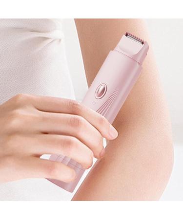 Electric Shaver for Women Double Head without Cable Waterproof for Intimate Areas Leg Removal Body Sensitive Skin Daily Shaving Bikini Pink - Buy Online on GoSupps.com
