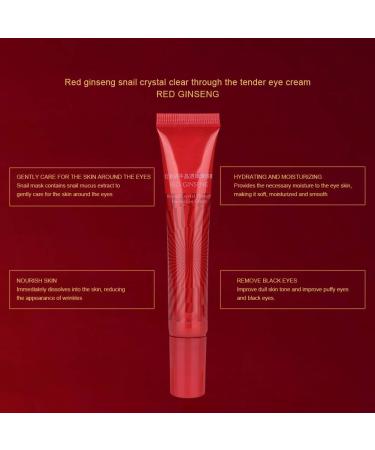Red Ginseng Snail Crystal Smoothing Dark Circles Cream Dark Circles Moisturizing Cream Red Tiger For Plans Eye Serum 20G - Buy Online on GoSupps.com