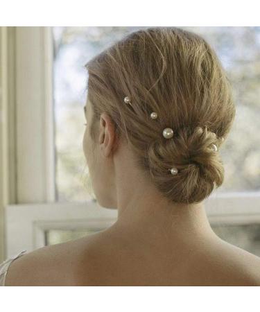 Bartosi Pearls Bobby Pins Hair Clips Hair Barrettes Hairpin Accessories - Pack of 7 (White) for Women and Girls - Buy Online on GoSupps.com