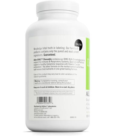 DAVINCI Labs Aller-DMG Chewable - Immune Health Support Histamine Aid & Respiratory Support* - Orange Cream Flavor - 120 Chewable Vegetarian Tablets (60 Servings) - Buy Online on GoSupps.com