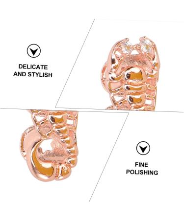 KOMBIUDA 1pc Scorpion Single Braces Single Grill Cap Tooth Grills for Your Adult Costume Men Decor Hip Golden 2X1cm - Buy Online on GoSupps.com