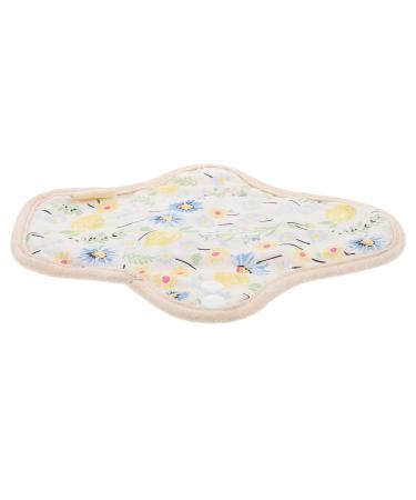 Gleavi 1 piece of corrugated fins-piping insert menstrual cotton pads charcoal-cloth and mental pads Reusable menstrual pads heavy TPU cotton pad light yellow 25x15x0.2cm