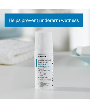 McKesson Alcohol-Free Deodorant Roll-On, Fresh Scent - 1.5 fl oz (1 Count) - Buy Online on GoSupps.com