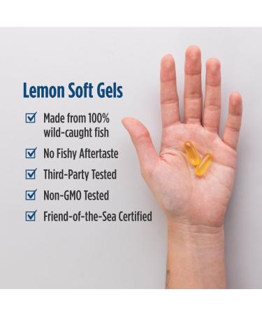 Nordic Naturals Omega-3 Lemon Flavor - 90 Soft Gels - 690 mg Omega-3 - Fish Oil - EPA & DHA - Immune Support Brain & Heart Health Optimal Wellness - Non-GMO - 45 Servings Lemon 90 Count (Pack of 1) - Buy Online on GoSupps.com