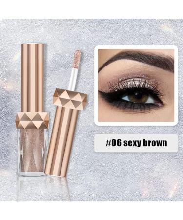 Glitter Eyeshadow Liquid - Shimmering Diamond Pearlescent Eye Makeup (#06) - Buy Online on GoSupps.com