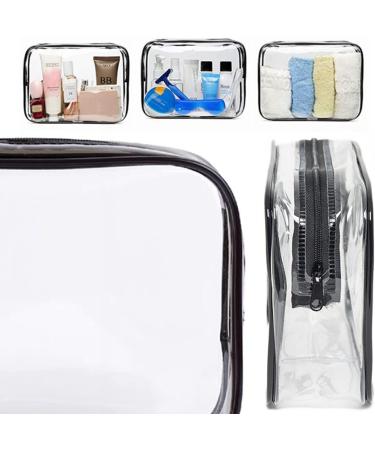 LECUNE Transparent Cultural Bags & Travel Bottle Set - 13 Travel Bottles (100ml) + Airport-Compliant Liquid Bags - Essential Travel Accessories in Black - Buy Online on GoSupps.com