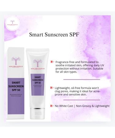 Buy Smart Sunscreen Daily SPF 50 - Clear Zinc Oxide Oil-Free Non-Comedogenic for Sensitive & Acne-Prone Skin | International Shipping - Buy Online on GoSupps.com
