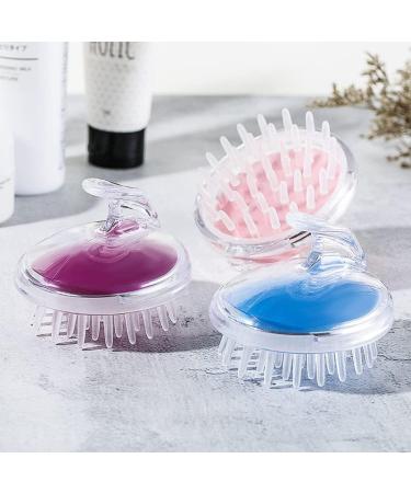 Sigandg 2-Pack Silicone Scalp Massage Brush - Wet & Dry Hair Scalp Stimulator for Improved Circulation & Relaxation - Relaxing Blue - Buy Online on GoSupps.com