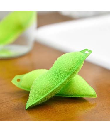 rumoe Beans Bottle Cleaner Bottle Cleaning Sponge Beans-Shaped Bottle Cleaning Sponge Reusable Bottle Cleaning Sponge Easy to Use Green - Buy Online on GoSupps.com