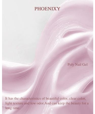 Phoenixy Poly Nail Gel Kit - 9 Colors Extension Builder Top Base Coat Manicure Starter Set for Women - Buy Online on GoSupps.com